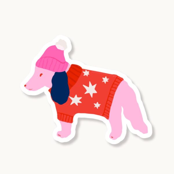 Dog in Christmas Sweater